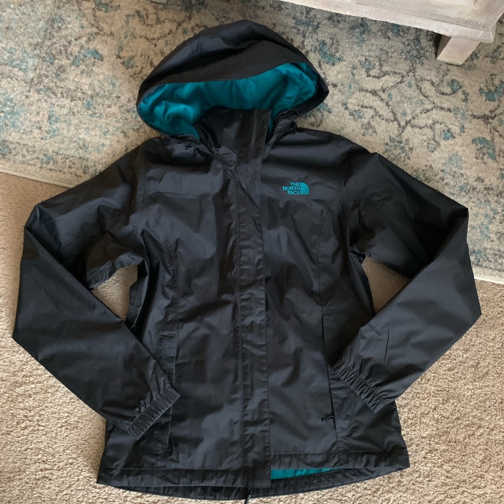 Mint condition black small women’s rain jacket
